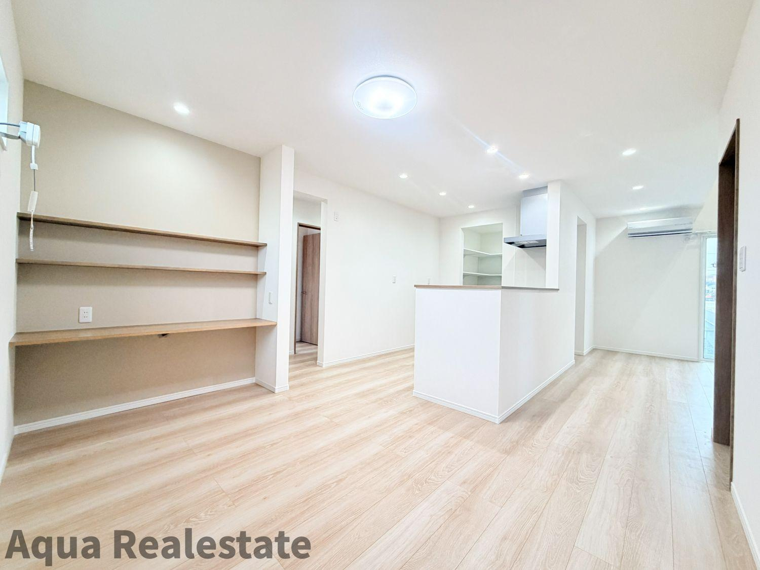 高松市牟礼町大町の新築一戸建のキッチン|コンパクトなキッチンで掃除もラクラク