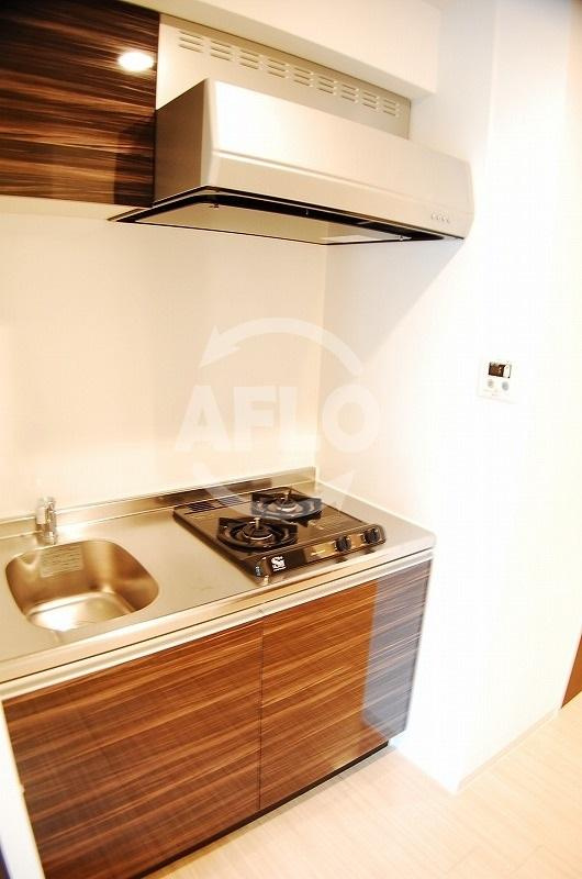 パークヒルズ難波南ルミエールのキッチン|パークヒルズ難波南ルミエール　2口ガスシステムキッチン