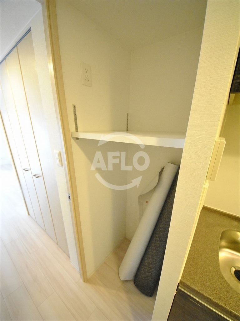 コンフォリア心斎橋ＥＡＳＴの収納|コンフォリア心斎橋ＥＡＳＴ　冷蔵庫置場