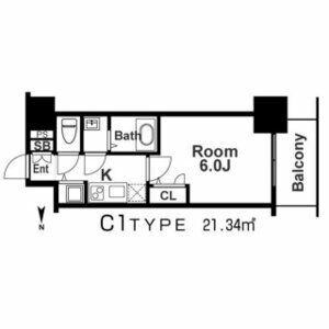 エスリード京橋グレイスの間取り