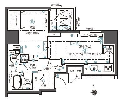 ZOOM秋葉原NORTHの間取り