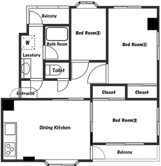 【間取り】 | ユタカフォレスト大森 | ユタカフォレスト大森