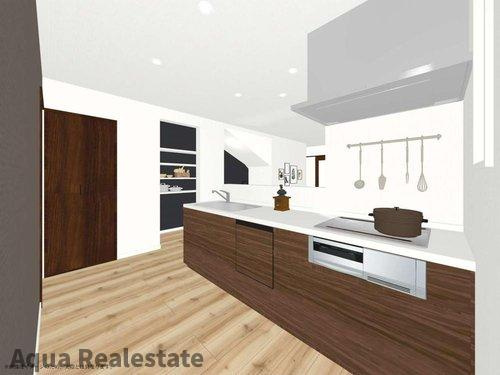 高松市円座町の新築一戸建のキッチン|キッチンです