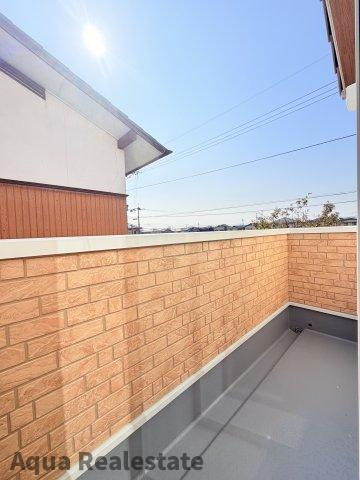 高松市木太町の新築一戸建のバルコニー|開放的で明るい空間を演出してくれるバルコニーです