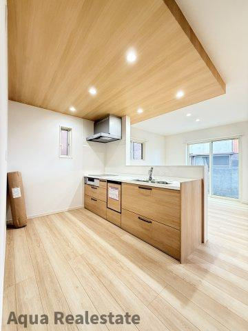 高松市木太町の新築一戸建の区画図|コンパクトなキッチンで掃除もラクラク