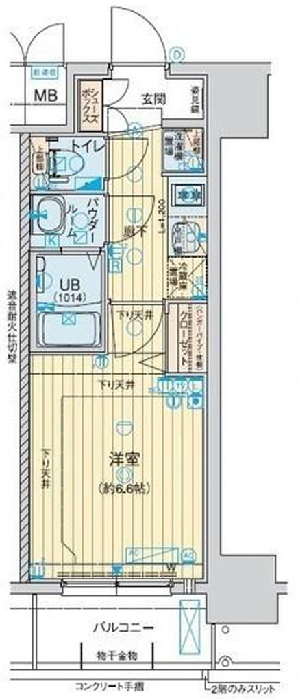 アドバンス北大阪ロワンの間取り
