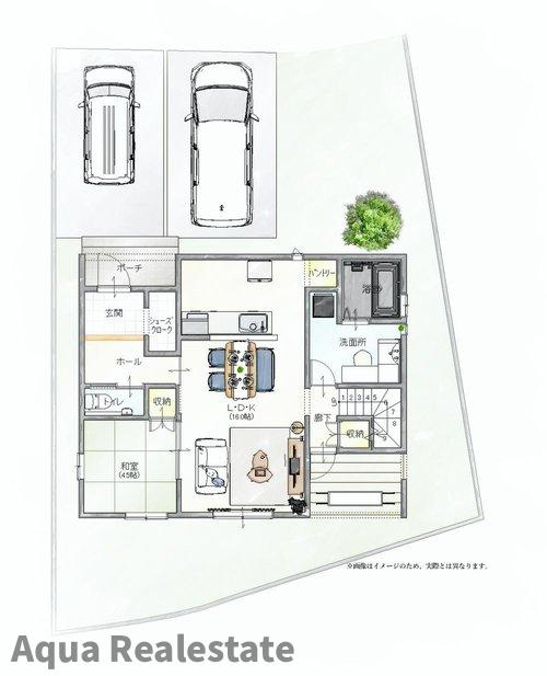 仲多度郡多度津町大字三井の新築一戸建のキッチン|お料理しやすいキッチンです