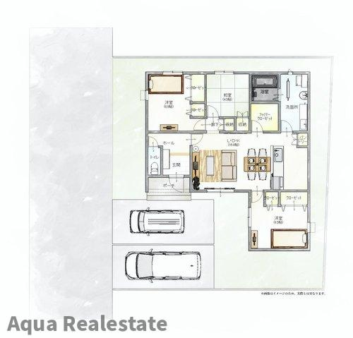 綾歌郡宇多津町大字東分の新築一戸建の区画図