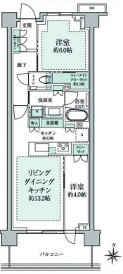 パークシティ高田馬場の間取り