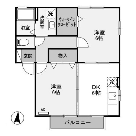 【間取り】 | ウィルモア B