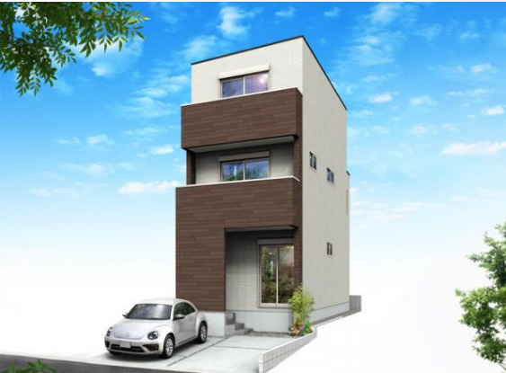 葵区　安西五丁目5期(1棟)　新築戸建　｜全1棟｜の外観パース|外観パースです