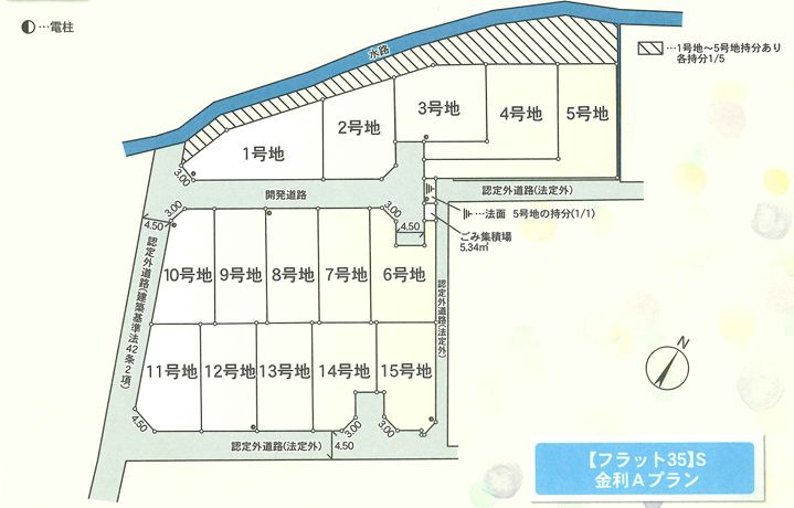 平塚市南金目売地　第16-3号地の土地図|区画図