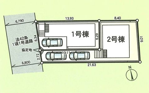 茅ヶ崎市南湖２丁目新築戸建て　第18-1号棟の区画図|区画図「茅ヶ崎市南湖2丁目新築戸建て」