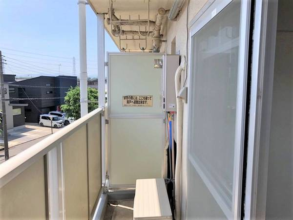 ビレッジハウス今福2号棟のバルコニー|ビレッジハウスの同一物件・同一タイプの間取りの写真です