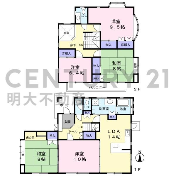 学園木花台南・中古戸建の間取り