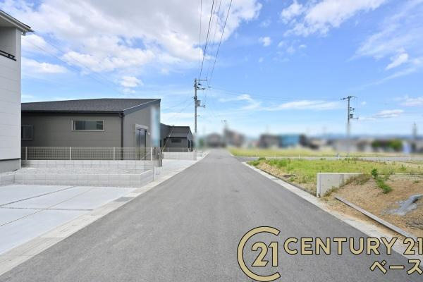 リーブルガーデン大野 ３号棟 ／新築一戸建の前面道路含む現地写真|■現地撮影写真■ 前面道路は６ｍ以上と広くゆったりしています！