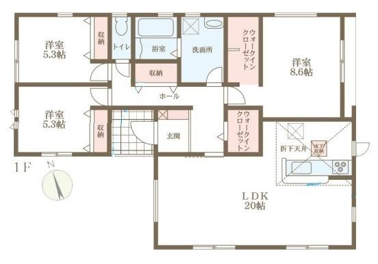 リーブルガーデン大野 ４号棟 ／新築一戸建の間取り