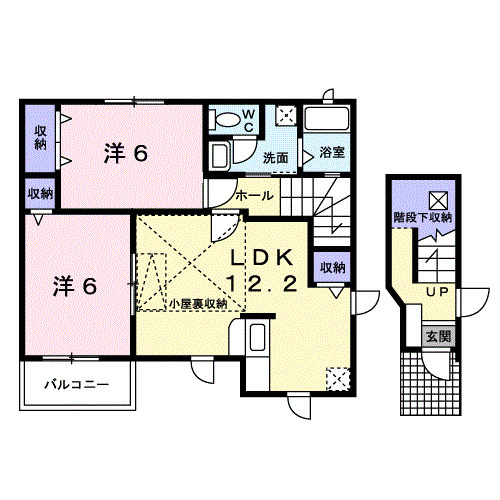 ミレニアムハイツ　Ｓの間取り
