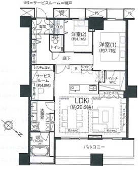 【間取り】 | THE TOKYO TOWERS MID TOWER