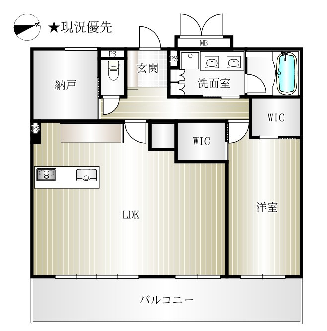 グラディス南石堂14階の間取り