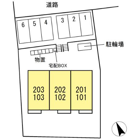 コリーヌ・ドゥの区画図