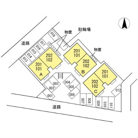 サンフェリカ茶畑　Ｂの区画図