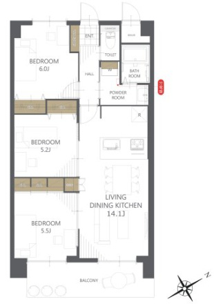 【間取り】 | ロワールマンション青葉WEST棟