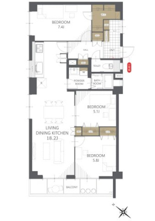 【間取り】 | 博多駅前ビル