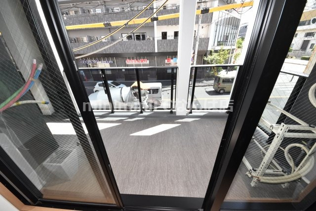 ブレイヴ新町のバルコニー