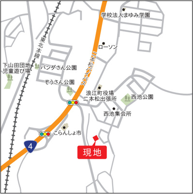 【地図】 | リセットハウス　二本松市杉田駄子内 | ★内覧予約でブランド米2kg★