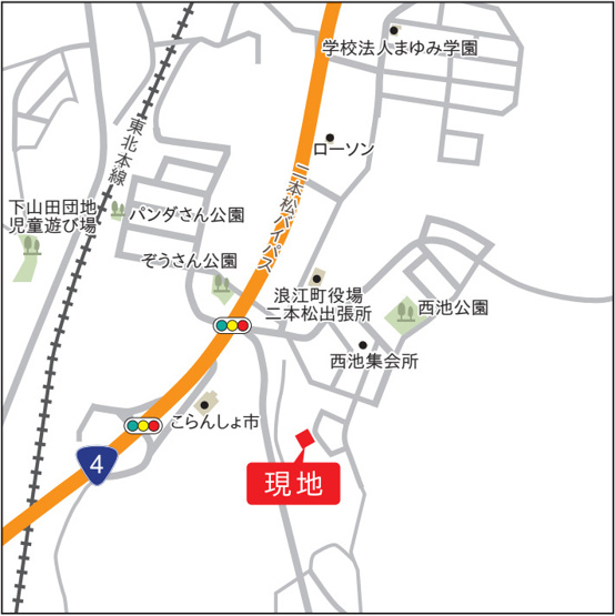 【地図】 | リセットハウス　二本松市杉田駄子内 | ★内覧予約で新米４kg★