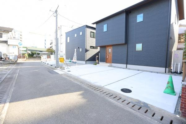 中鶴崎Ｗ　新築の前面道路含む現地写真|前面道路含む現地(2025年12月撮影)