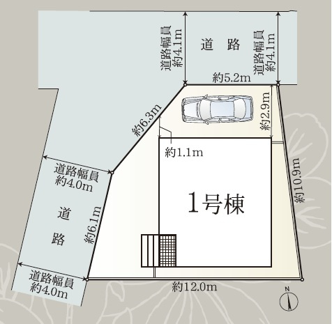 静岡市葵区平和第５　築戸建　全1棟　の区画図