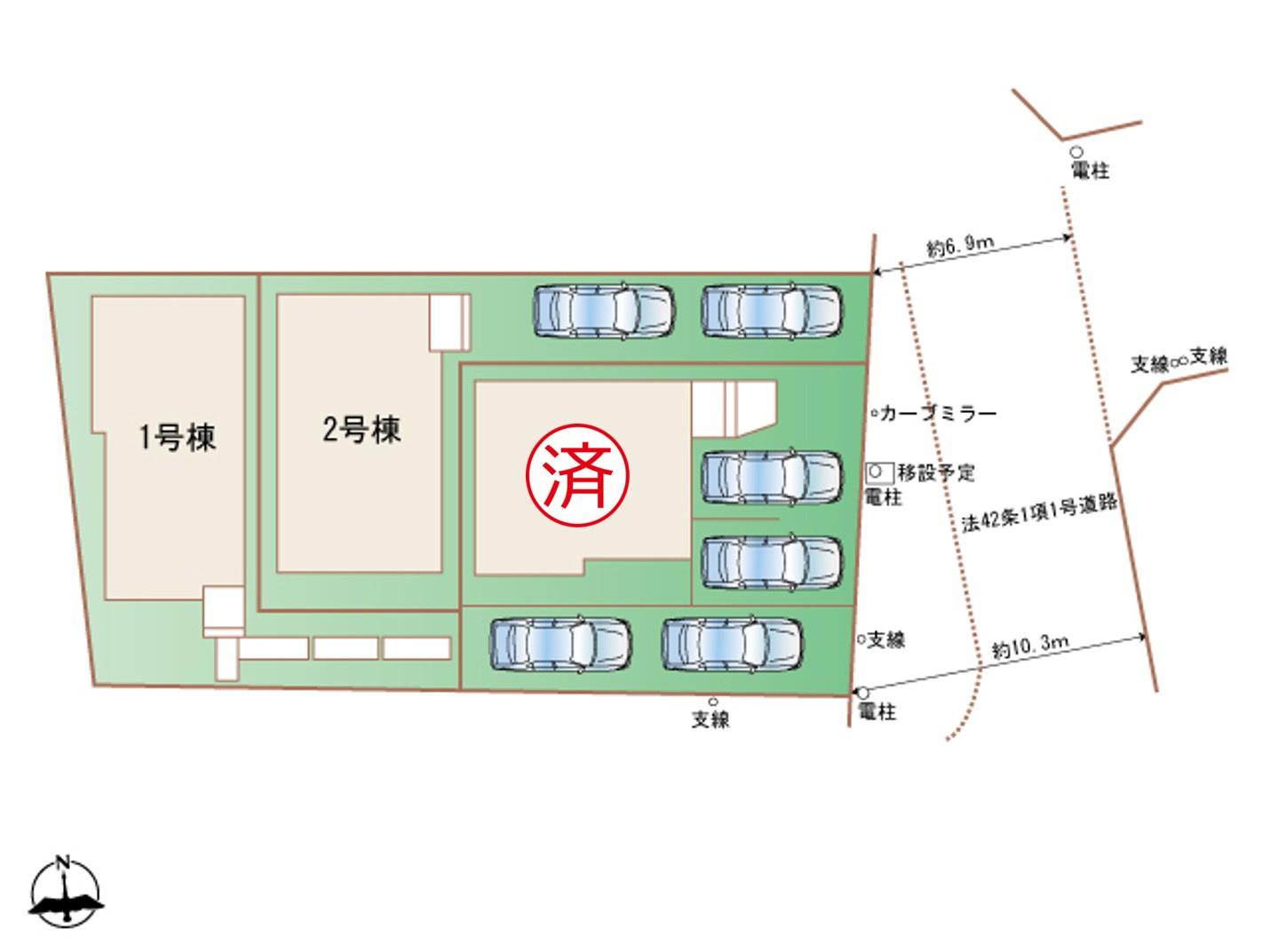 春日井市妙慶町2期｜名古屋市の戸建ならホームアップの区画図