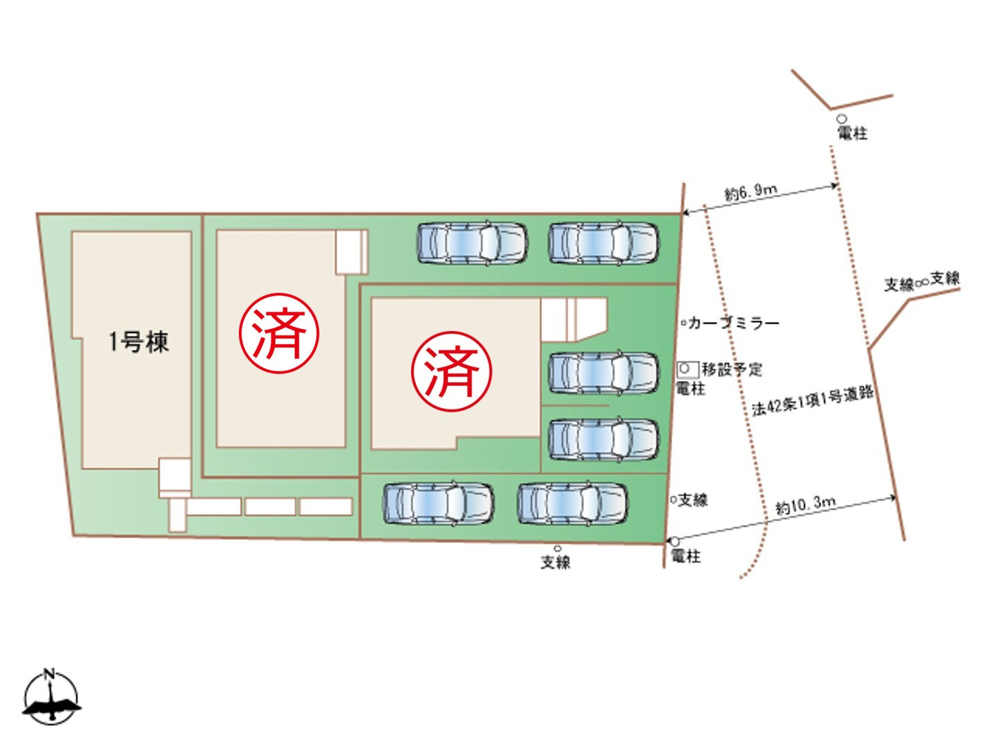 春日井市妙慶町2期｜名古屋市の戸建ならホームアップの区画図