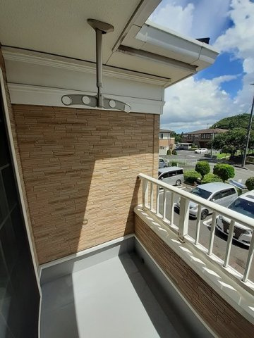 ブルースカイ幸和Ⅰのバルコニー|落ち着いた時間を過ごせるバルコニーです