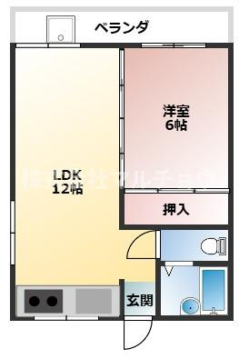 コーポ五月の間取り