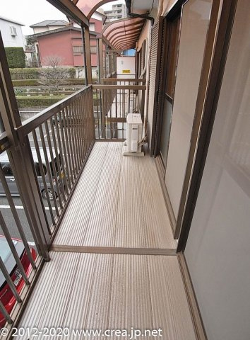 メゾンホソダBのバルコニー|陽当たり良好なバルコニーです