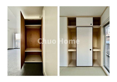 【収納】 | グリーンパーク六木2 | 居室にはクローゼットを完備し、自由度の高い家具の配置が叶うシンプルな空間です。お子様の成長と必要になる子供部屋を与えるにはぴったりの間取りですね。