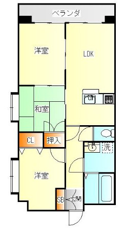 【間取り】 | エクセルステージ・相田戸建（一部エクセルステージ駐車場） | 3DK