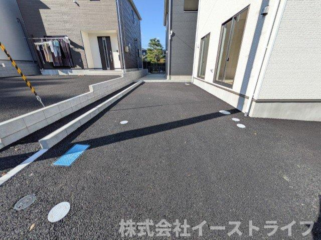 【新築戸建】　いわき市内郷小島町第2の駐車場|2号棟写真　カースペースです（2台駐車可能）