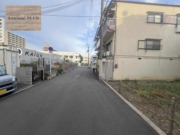 大阪市鶴見区今津中1丁目の前面道路含む現地写真
