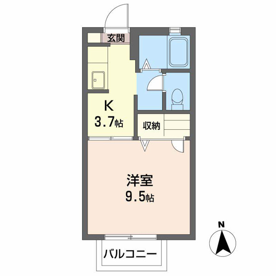 【間取り】 | インペリアル　A棟