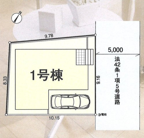 新築/新座市片山２丁目　第12全1棟の区画図