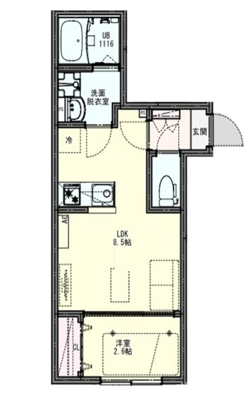 KLEISニシオオミヤの間取り