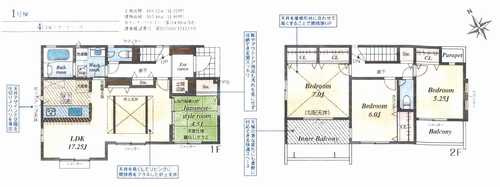 寒川町倉見　新築戸建全3棟　1号棟の間取り
