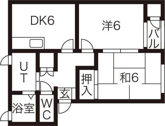 メゾンリリーフ長岡 C棟の間取り