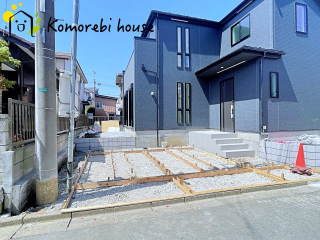 桶川市下日出谷　13期　新築一戸建て　グラファーレ　01の前面道路含む現地写真|撮影：'26/02/20