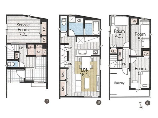 北区長喜町401(全1棟)の間取り