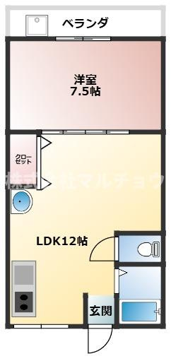 ハイツPALの間取り